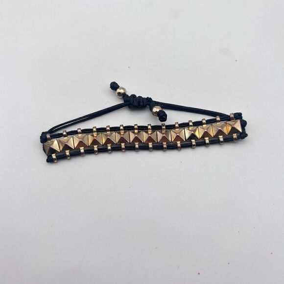 Stella & Dot Studded Adjustable Rocker Bracelet Friendship edgy concert festival - Picture 5 of 5